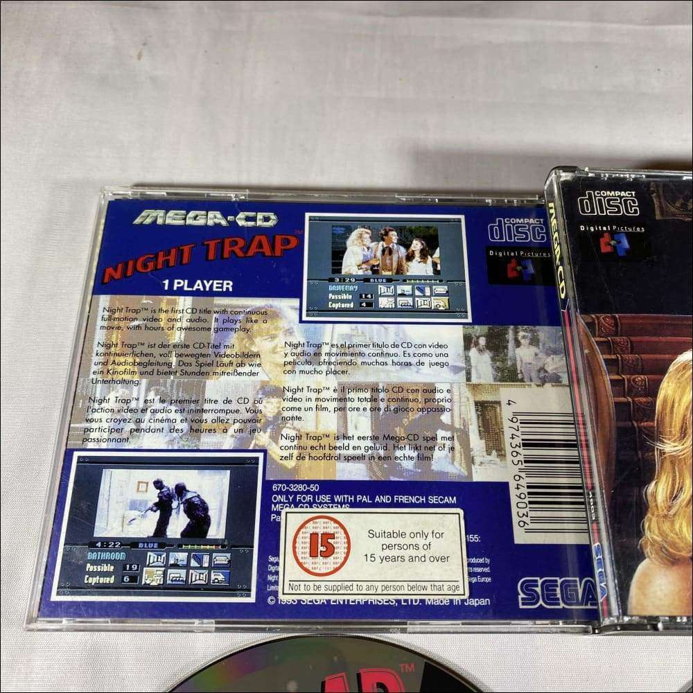 Buy Night trap Sega mega cd game complete -@ 8BitBeyond Buy Night trap Sega mega cd game complete -@ 8BitBeyond